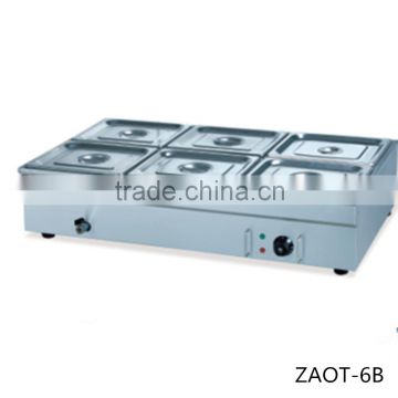 Table-top Stainless Steel Electric Bain Marie Food Warmer / Soup Warmer for Restaurant