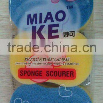 3PK SCOURER SPONGE PAD