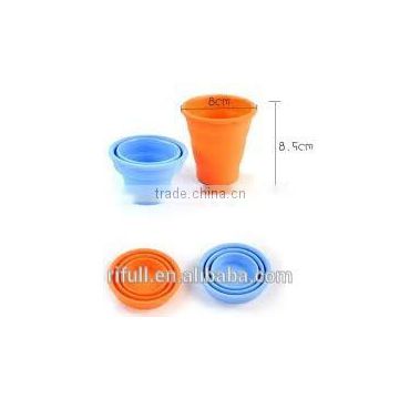 custom silicone silicone folding cup