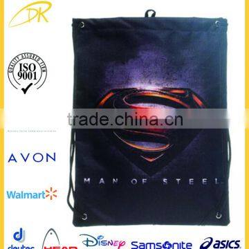 Promotion cheap fabric Cinch Drawstring Bag, drawstring backpack bag