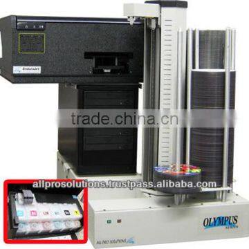 Olympus 4E Automated Networked CD DVD Disc Publisher w/ Bulk-Ink CISS Inkjet Printer EnduraJet II