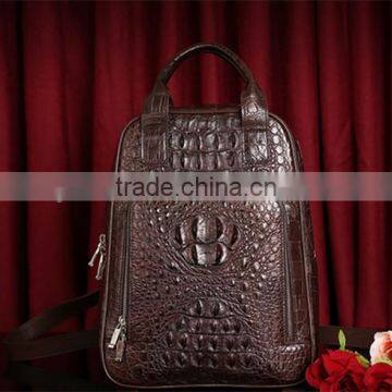 2016 Shoulder Bag Women Leather Genuine Crocodile Custom Kanken Backpack