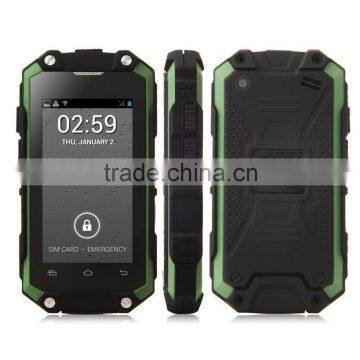 J5 Smartphone IP54 Tri-proof MTK6572W Dual Core Android 4.2 3G 2.4 Inch Green