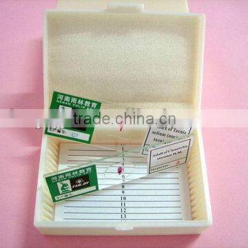 15pieces plastic slides storage boxes/prepared slides box