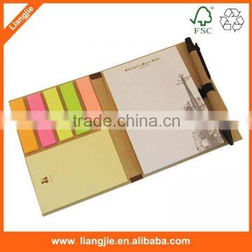 hardcover sticky note pad