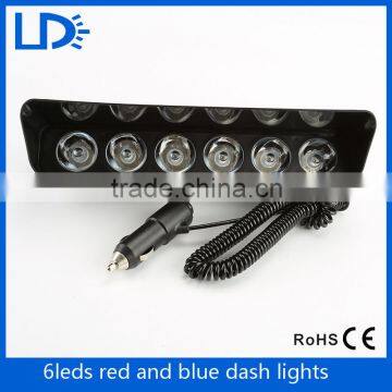 Waterproof red blue amber white green LED dash warning light emergency vehicle strobe lights