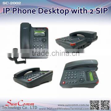 SunComm SC-2002PE HD speaker 2 sip accounts IP Phone with PoE