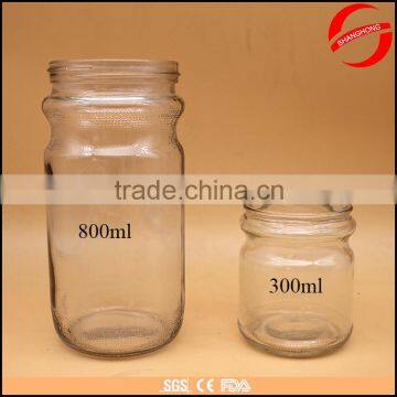 cheap 300ml 800ml glass jar for honey