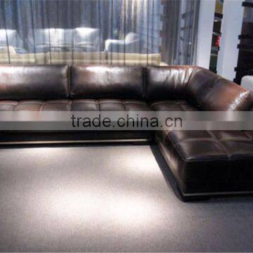 Chaise Sofa Vintage Leather Sofa #AH152