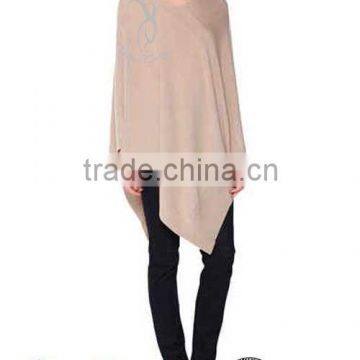 Handmade Wholesale Knit Poncho Pure Cashmere Poncho