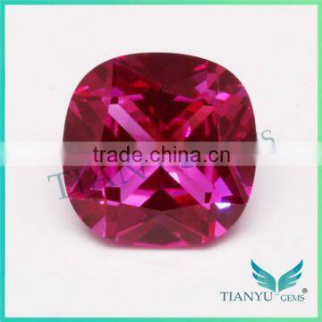 2015 gemstones wholesale china loose gemstone samples 5# square-shape corundum ruby