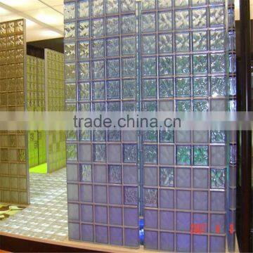 hollow acid frosted corner glass block
