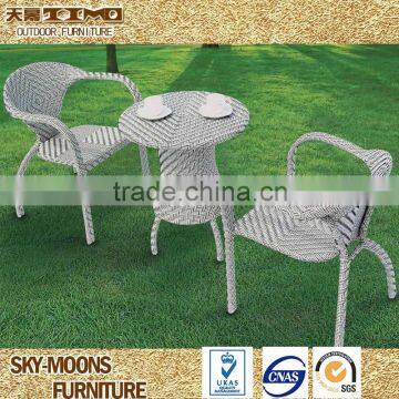 2015 foshan new design rattan dining set coffee rattan table chair(TC052)