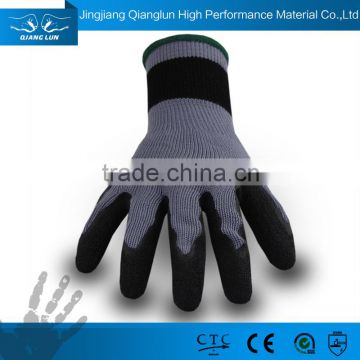 QL 10G polyester the cheapest price latex coated garden gloves