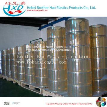 Standard Smooth Transparent 2mm Thickness Vinyl Plastic PVC Strip Curtain Door Rolls photo-4