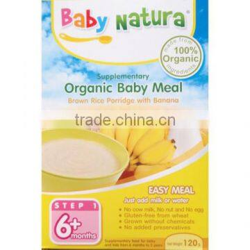 Baby Formula Organic Brown Rice Porridge with Banana