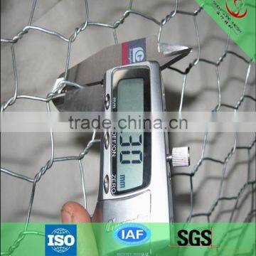 BWG22 low carbon iron hexagonal wire mesh