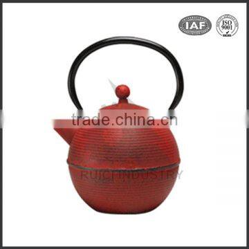 red color enamel wholesale cast iron teapot