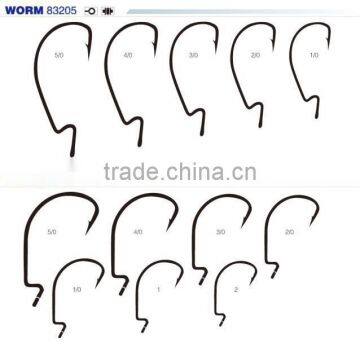 wholesale in chinese market fishing hook worm hook 83205 and 83206