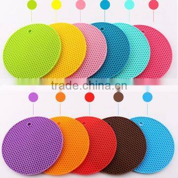 Popular Kitchen Table Accessories Heat Resistant Honeycomb Silicone Pot Holder, Silicone Coaster