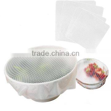 Reusable Food Seal Wrap For Various Sizes Shapes of Bowls