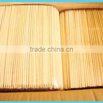 Clean cheap disposable round bamboo sticks/ bamboo skewers with good quality