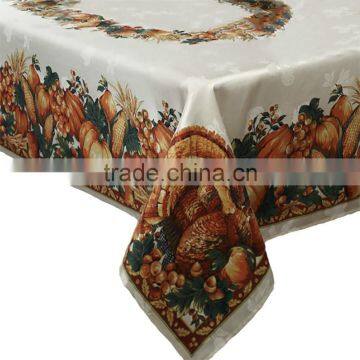 Rectangular Polyester Tablecloth for Thanksgiving or Wedding photo-3