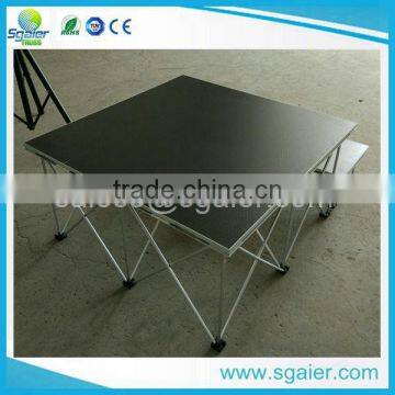 1.22*1.22m stage platform with aluminum folding riser