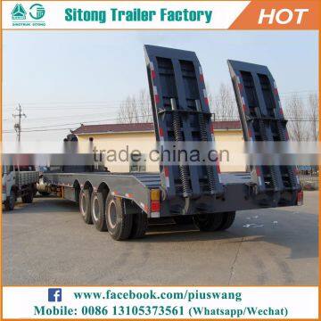 Widely Used Semi Truck And Trailer Inexpensive 50 Ton Detachable Lowboy Trailers photo-3