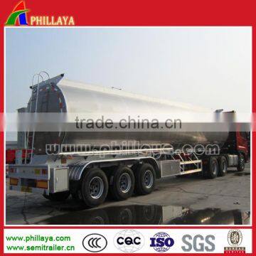 Aluminum Alloy Manhole Cover Fuel Tanker 3-axle 46.8 Cbm Oil Tanker Vessel For Sale photo-5