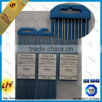 Wc20 non-radioactive tungsten electrodes for DC welding small parts