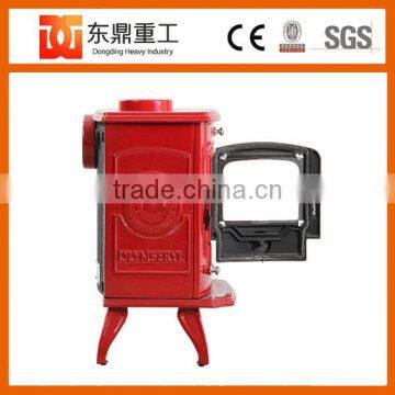 Enamel Wood Stoves Style Wood Burning Stove With Red Colour photo-4