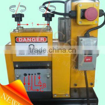 High speed automatic scrap copper wire stripping chopper recycling machine