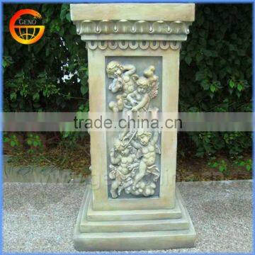 Fiberstone Flower Pot Stand Roman Pillar for Garden photo-5