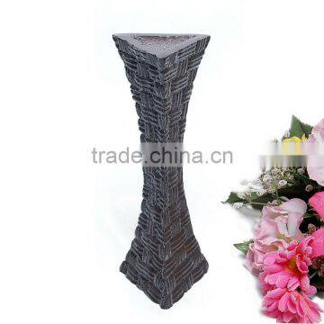 Home Decoration Woven Style Brown Aluminium Vase