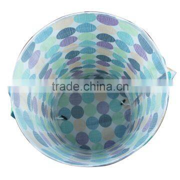 16.5*H25 Inch Polyester Laundry Basket, Bubble Pattern photo-3