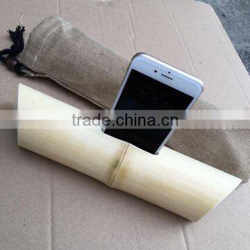 Customized Logo Bamboo Portable Speakers for Mobile Phone photo-2
