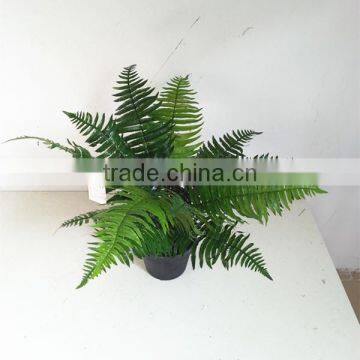 SJ3001020 Artificial Plastic Green Boston Fern Bush photo-2
