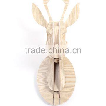 Indoor Wall Mounted Wooden Little Deer Head Decoration photo-5