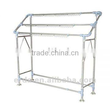 Metal clothes display rack garment showing stand