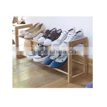 Extending & Stackable Wooden Shoe Rack For Sale photo-2