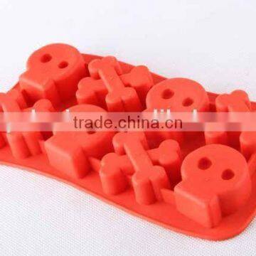 Skull Design Silicone Ice Cube Mold Creative Silicone Ice Cube Tray photo-3