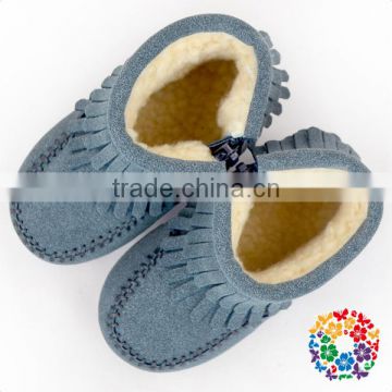 cheap fancy baby girls tassle design wool warm snow boots