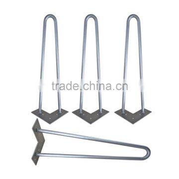 28 Inches Chrome Furniture Part Solid Wire Hairpin Metal Coffee Table Hairpin Legs photo-4