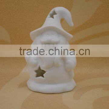Santa Claus Shape Ceramic Christmas Figurine With LED Light for Porcelain Fire photo-2