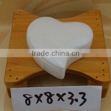 hand made ceramic jewel box & ceramic trinket box with heart design