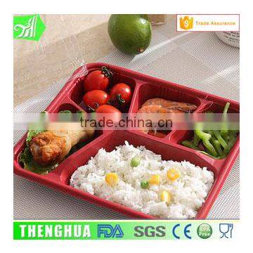 4-compartment Bento Lunch Box,Disposable Safe Plastic Food Container photo-5