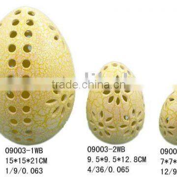 Ceramic easter egg set of 3