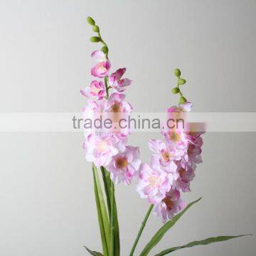 Two Branches Handmake Artificial Fabric Orcihd for Decoration photo-3