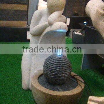 cradle shape carving water fountain statues